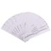 Baluue 100pcs Eyebrow Ruler White Eyebrow Shape Measurements Eyebrow Measurement Tool 18X2.2CM White