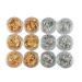 12 Pot/Set Nail Art Accessories Gold Silver Paillette Foil Chip Sparkling Flake DIY Glitter Decal Acrylic UV Gel Decoration gold nail
