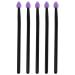 FOMIYES 5pcs Silicone Eyeshadow Brush Makeup Brush Sponge Eyeshadow Brush Eye Cosmetic Brush Simple Suite Purple