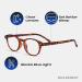 Readerest Round Blue Light Blocking Reading Glasses - Tortoise 3.75x Magnification Anti-Glare & UV Protection - Stylish for Men & Women - Buy Online on GoSupps.com