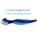 Premium Hard Denture Brush - Multi-Layered Bristles, Portable Double Sided Cleaning Brush - Denture Care (Pack of 3) - Buy Online on GoSupps.com