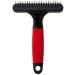 Ferplast Rechenkamm for Dogs - GRO 5872 Rotating Rounded Teeth Ideal for Medium & Long Hair 15.5 x 11 x 3.3 cm Black - 1 Piece - Buy Online on GoSupps.com