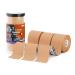 OK TAPE Basic Kinesiology Tape (3 Pack) Original Cotton Athletic Tape for Support Muscle Joint Knee Sports Waterproof Tape Uncut Strips Latex Free Hypoallergenic Pain Relief 2in 16.4ft - Beige 3 Rolls Beige