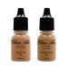 Two(2) Glam Air Airbrush Foundation Makeup S9 Sunset Tan & S10 Golden Carmel in Satin Finish 0.25oz Bottles(normal to Dry Skin)