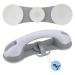 3 Suction Cup Grab Bars for Bathtubs and Showers 2 Pcs Shower Handles for Elderly for Wall Heavy Duty Safety Grip Handicap Grab Bars Removable Strong No Drilling Bathroom Accessories