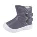 LACOFIA Toddler Boys Girls Anti-Slip Rubber Sole Waterproof Winter Warm Snow Boots 6 UK Child C Gray