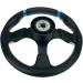 Pactrade Marine Boat Pontoon Non-Magnetic Steering Wheel - 12.5 Diameter, Aluminum Frame, Polyurethane Sleeves, Black - Buy Online on GoSupps.com