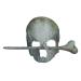 Halloween Hairpin Iron Small Exquisite Reusable Lifelike Halloween Hair Stick for Party Bar Home Halloween Hair Accessories for Women (Skeleton Shaped)