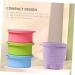 Mipcase Silicone Makeup Brush Cleaner Makeup Brush Washing Mat Brush Washing Tool Makeup Brush Cleaning Mat Makeup Brush Organizer Makeup Sponge Cleaners Brush Holder Silica Gel Pink Fold 10x8.5cm Pink - Buy Online on GoSupps.com