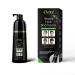 Instant Black Hair Shampoo hair dye brewing for men & women - Easy to use -100% gray cover - simple & fast - lasts for 30 days 3 in 1 black hair dye (bottles) 400 ml (1 Pack)