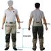Breathable Waterproof Fishing Clothing - XL Olive Green Wading Pants & Boots for Men | Durable Tricot Material - Buy Online on GoSupps.com