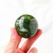 40mm Natural Jade Baoding Ball Fitness Handball Quartz Sphere Relaxation Hand Wrist Exercise Massage Therapy Healing Stone