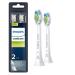 Philips Sonicare Genuine W DiamondClean Replacement Toothbrush Heads 2 Brush Heads White HX6062/65 Brush Heads White