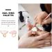 DECHOUS 2 pi ces Palette de M lange Ongles R sine Anneau Ajustable pour Nail Art Palette de Couleurs Portable pour DIY Manucure Forme de Blanc et Rose - Buy Online on GoSupps.com