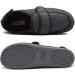 JBTNBX Men's Diabetic Shoes - Extra Wide Width, Memory Foam Comfort, Non-Slip Slippers for Elderly with Edema, Arthritis, Fasciitis - Striped Gray - Buy Online on GoSupps.com