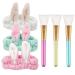 Mask brush silicone with hair band zuzer 3 mask brush face silicone make-up silicone brush mask with 3 hair bands for face washing make-up