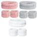9 Pieces Spa Headband Wrist Washband Set Soft Microfiber Facial Makeup Headbands Wrist Wash Band Absorbent Wristbands Sweatband Face Band for Makeup Bath Women Girls