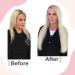 Easyouth U-Tip Real Hair Extensions - Platinum Blonde 16 50g Pre-Bonded Remy Hair #60 - Fusion Extensions - Buy Online on GoSupps.com