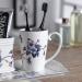 Soap Dispenser Blue Floral Pattern 6-Piece Ceramic Soap Dispenser Set with Tray Kitchen Bathroom Hotel Accessories for Bathroom Kitchen Home Bathroom Countertop Soap Dispensers - Buy Online on GoSupps.com