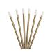 100PCS Disposable Lip Brushes Kits Lipstick Gloss Wands Applicator Perfect Makeup Tool (Gold)
