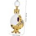 PLAFOPE 1pc Peacock Essential Oil Bottle Perfume Bottle Liquid Holder Liquid Dispenser Perfume Dropper Bottle Liquid Bottle Glass Empty Holder 3.1x10.5cm Golden - Buy Online on GoSupps.com