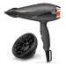 Babyliss Smooth Pro 2100W Professional Hair Dryer For Men & Women Salon Ionic Hairdryer with Powerful Blow Dryer Curly & Straight Hair - 6709U Black