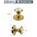 SORWDUERM Crystal Door Knobs - 2 Pack Dummy Interior Glass Knobs in Gold/Polished Brass for Elegant Home Decor - Buy Online on GoSupps.com
