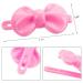 OIIKI 50 PCS Self Hinge Plastic Bow Hair Barrettes - Cute 80s 90s Vintage Hair Clips for Girls Kids - Mix Color - Buy Online on GoSupps.com