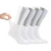 Cosyfeel Diabetic Socks Women Loose Diabetic Ankle Socks Bamboo Socks for Women's  4 Pairs Diabetics Neuropathy Socks (m  White)