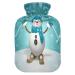 Snowman Christmas Heat bottle with reference heat bottles for pain relief heat bottle water bag Warming water bed Warmer for neck and shoulder pain 2l