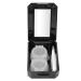 DEWIN Contact Lens Box Contact Lens Storage Container with Tweezers for Removing Mirrors (Black)