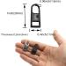 Metal Zipper Pull Tab Replacement for Suitcases, Luggage, Jackets - Sliver and Black - Buy Online on GoSupps.com