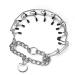 rflaueo 1pc 4mmx60cm Metal Choke Chain for Dog nti Bark Collars for Dogs Durable Thick Prong Collars for Pet Outdoor Training Anti Bark Collars for Dogs(U139-1)