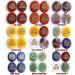 4pcs/Set Natural Round Shaped Tumbled Stones with Rune Symbols Stickers Reiki Oval Crystal Collection Gift Suitable for Home natural stone Cube Amethyst - Buy Online on GoSupps.com