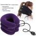 JLASDR Inflatable Neck Protector - Adjustable Neck Stretcher & Comfortable PVC Support Pillow in US Shape - Soft Purple - Buy Online on GoSupps.com