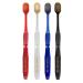 Ebisu premium care toothbrush 6 columns regular softer 3-pack (color Random)