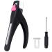 Funfe Nail Clipper Black Nails Trimmers with Nail Files False Nail Cutter Clip Tool Professional Acrylic Nail Clipper Nail Remover Clips for Salon Home Nail Manicure Nail Tips Art