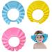 3 pieces children's shampoo cap baby shower cap used to protect eyes and ears