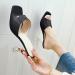 Buy XTZYGLFD Women s Summer Sandals - Leather High Heel Fish Mouth Casual Footwear - Solid Black - Size 7 UK - International Shipping Available - Buy Online on GoSupps.com