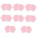 Healeved 8 Pairs Gel Moisturizing Gloves Moisturizing Half Gloves Hair Padding for Updos Grooming Glove Lotion for Men Women Gloves Soft Computer Moisturizing Lotion Pink Knitting Women's