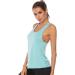 Xia&Han Womens Solid Undershirt Cami Yoga Tank Sleeveless Tops Quick Dry Vest Blouse Shirts Activewear Small Blue - Buy Online on GoSupps.com