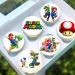 24 x Pre-Cut Super Mario 2 Edible Stand up Wafer Paper Cupcake Toppers Cake Decorations Birthday Party
