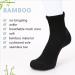 Bamboo Diabetic Socks 6 Pairs - Circulatory No-Binding Ankle Seamless - Athlemo Women&Men - Black (Size 13-15) - Buy Online on GoSupps.com