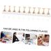 POPETPOP Nail Holders 1 Set Nail Art Base Extended Section Acrylic Nail Mud Nail Painting Stand 19.5x2cm Golden - Buy Online on GoSupps.com