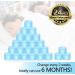 ACVVIP Silicone Ear Plugs - 24 Reusable Noise Canceling Earplugs for Sleeping & Travel - Soft Light Blue with Carrying Box - Buy Online on GoSupps.com
