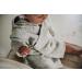Koeka Baby Bathrobe for Boys & Girls - Organic Cotton Hooded Housecoat in Dijon - Sizes 62-68 - Soft & Eco-Friendly - Buy Online on GoSupps.com