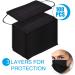 Disposable Face Masks  100 Packs Face Masks Disposable Masks-Black 100pcs - Buy Online on GoSupps.com