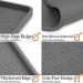 Ptlom Pet Placemat | Prevent Food & Water Overflow | 18 x 12 Grey | Suitable for Small, Medium, Big Dogs & Cats - Buy Online on GoSupps.com
