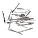 Haodeba 20 Pcs Premium Stainless Steel Alligator Hair Clips 8cm/3 Inch - Silver Hair Pins - Buy Online on GoSupps.com
