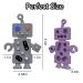 Robot Shape Silicone Teething Toys for Babies 3-12 Months | BPA Free Chew Toys Pack - Gray+Purple A Style - Buy Online on GoSupps.com